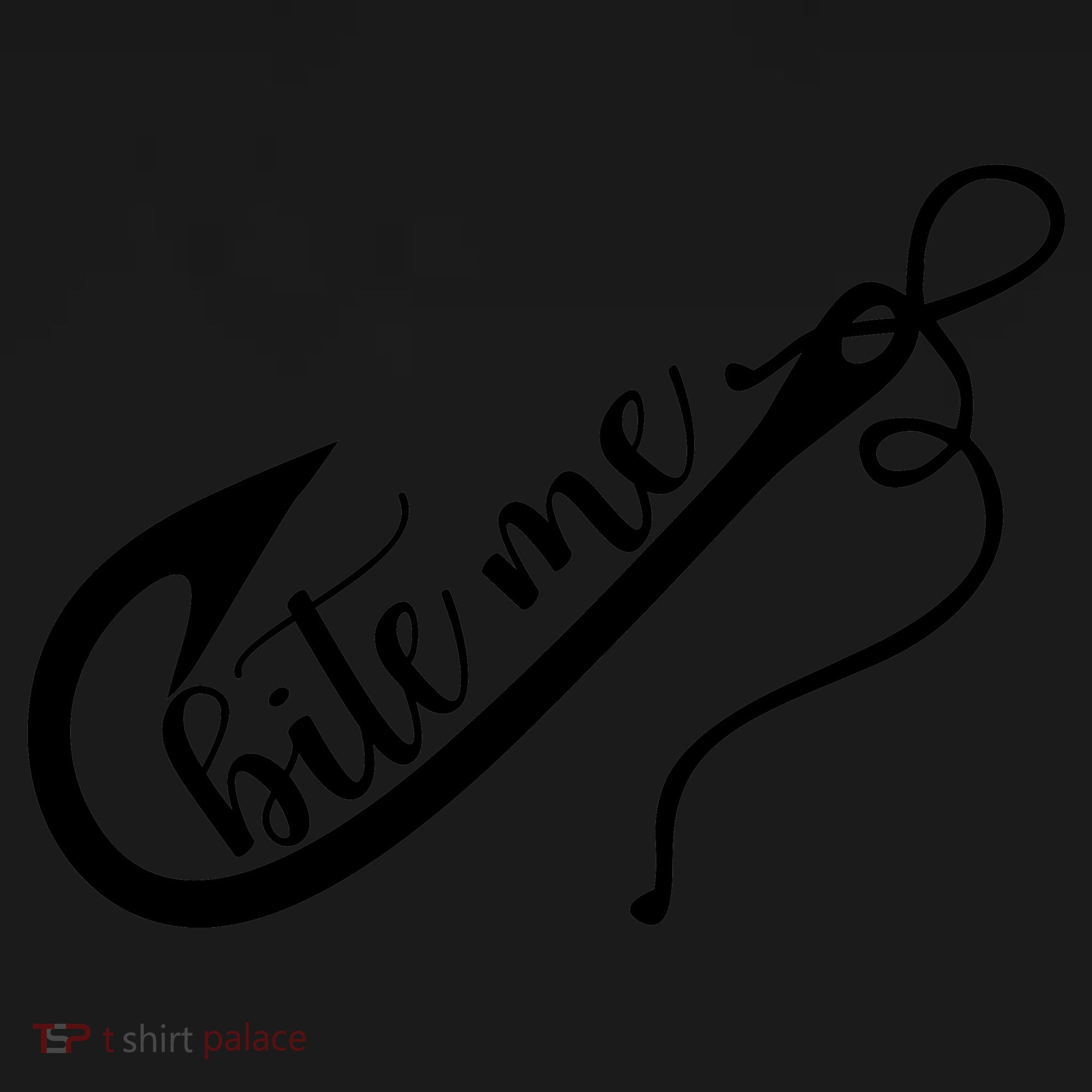 Bite Me Fishing Hook Funny Fishing Coaster
