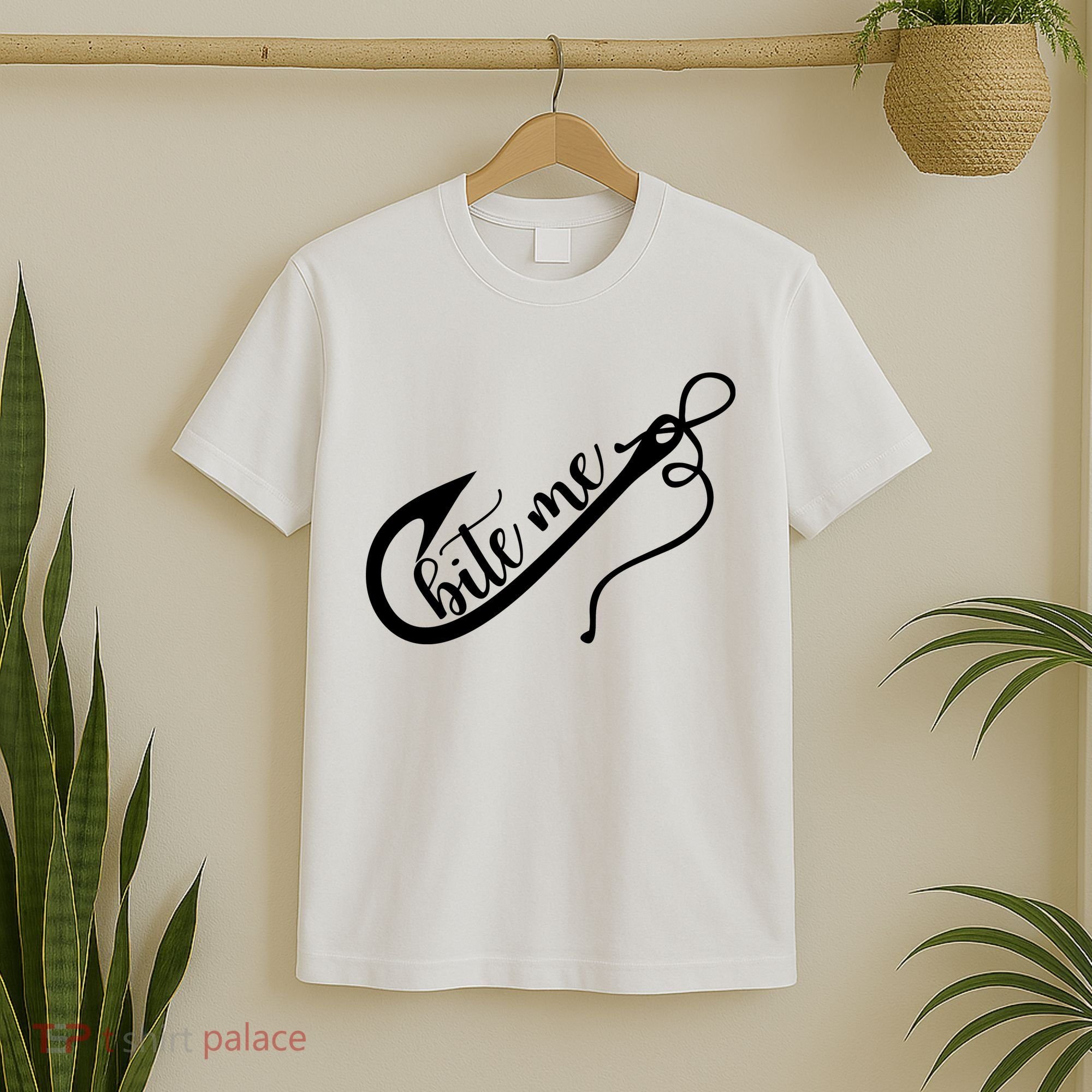 Bite Me Fishing Hook Funny Fishing T-Shirt
