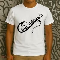 Bite Me Fishing Hook Funny Fishing T-Shirt thumb 3