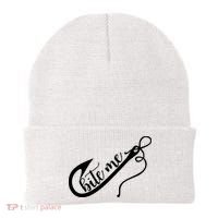 Bite Me Fishing Hook Funny Fishing Beanie thumb 0