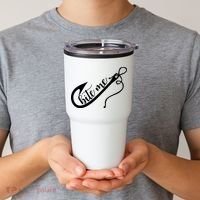 Bite Me Fishing Hook Funny Fishing Tumbler thumb 2