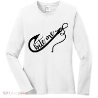Bite Me Fishing Hook Funny Fishing Women's Long Sleeve Shirt thumb 0
