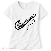 Bite Me Fishing Hook Funny Fishing Women's T-Shirt thumb 0