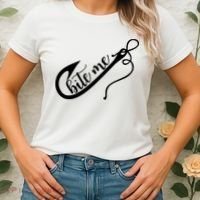 Bite Me Fishing Hook Funny Fishing Women's T-Shirt thumb 2