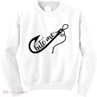 Bite Me Fishing Hook Funny Fishing Kids Sweatshirt thumb 0