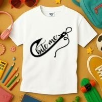 Bite Me Fishing Hook Funny Fishing Kids T-Shirt thumb 3