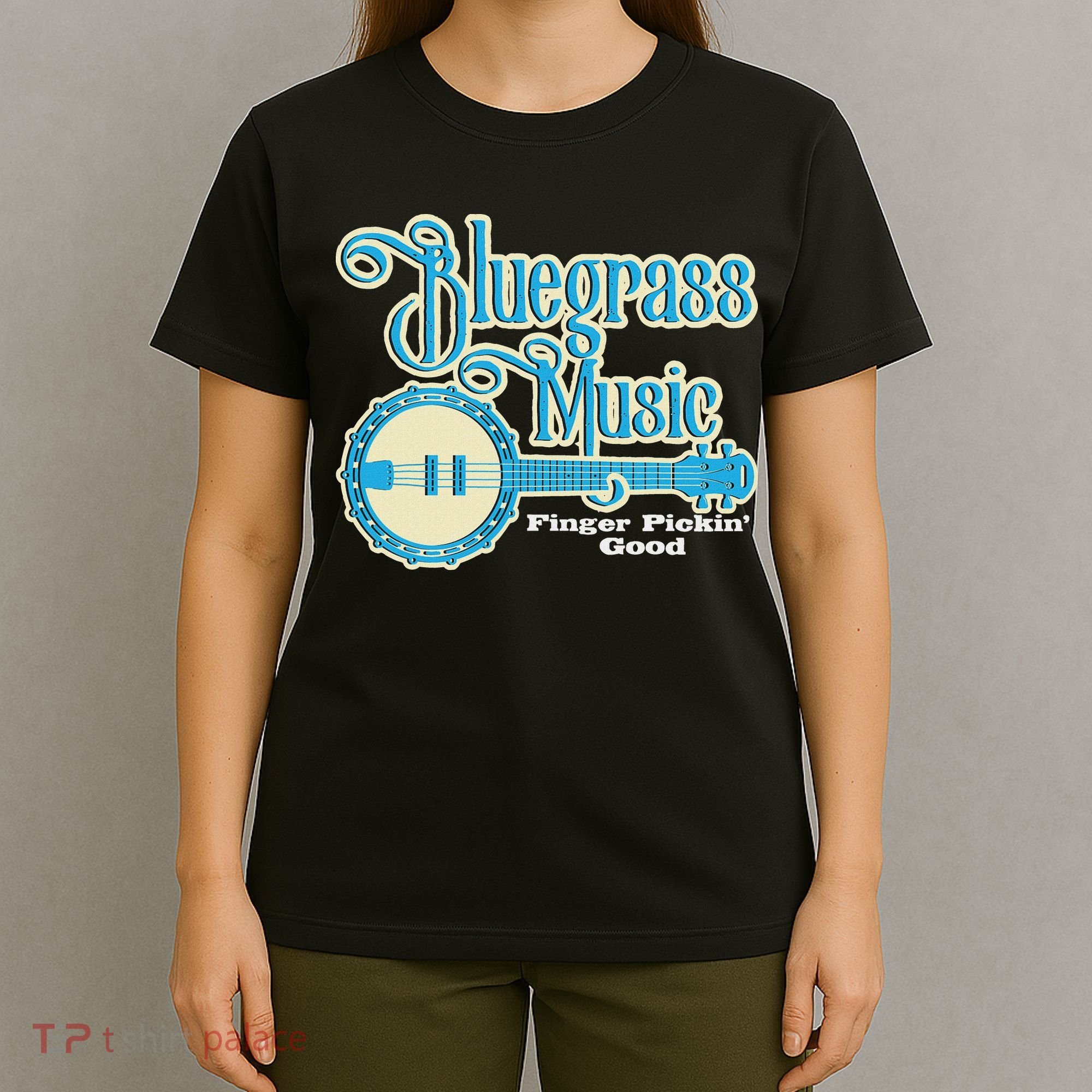 Bluegrass Music Finger Pickin Good Banjo Player Musician T-Shirt