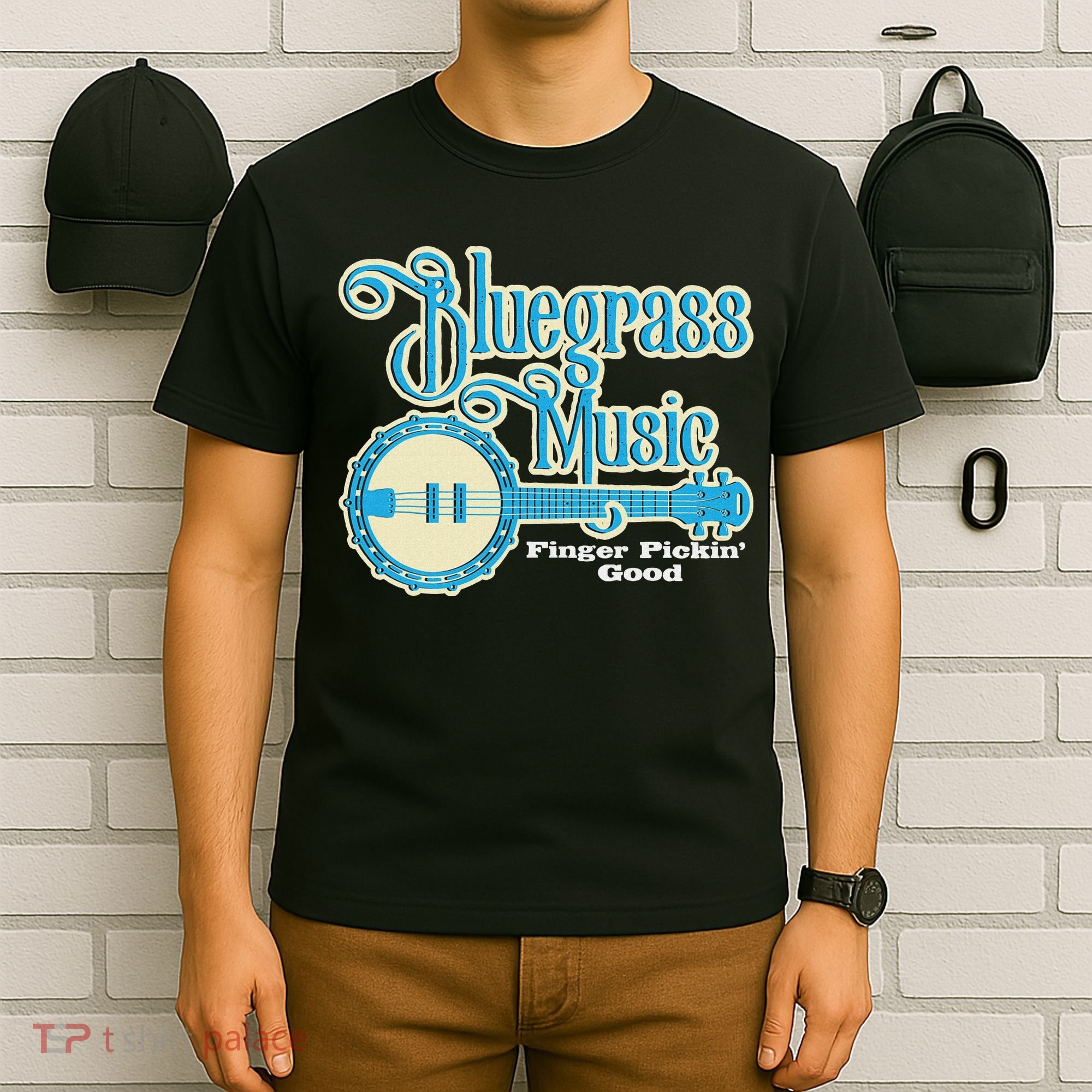 Bluegrass Music Finger Pickin Good Banjo Player Musician T-Shirt