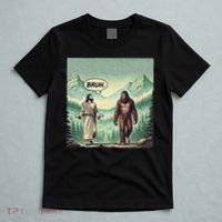 Bruh Meme Funny Jesus Bigfoot Vintage Comic Book Catholic T-Shirt thumb 5