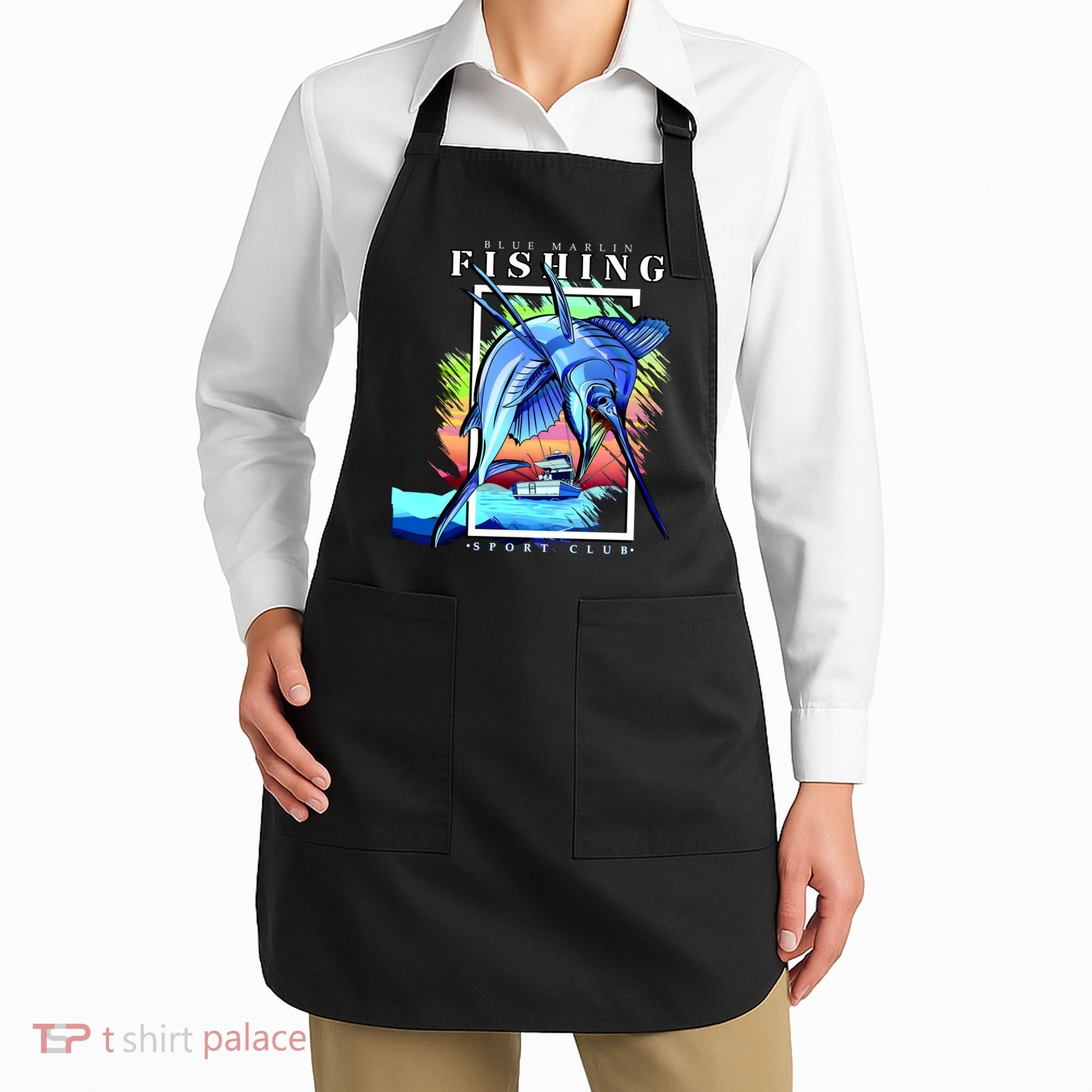 Blue Marlin Fishing Club Apron