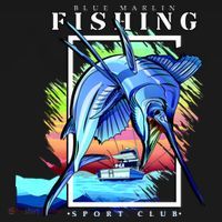 Blue Marlin Fishing Club Women's Hoodie thumb 2