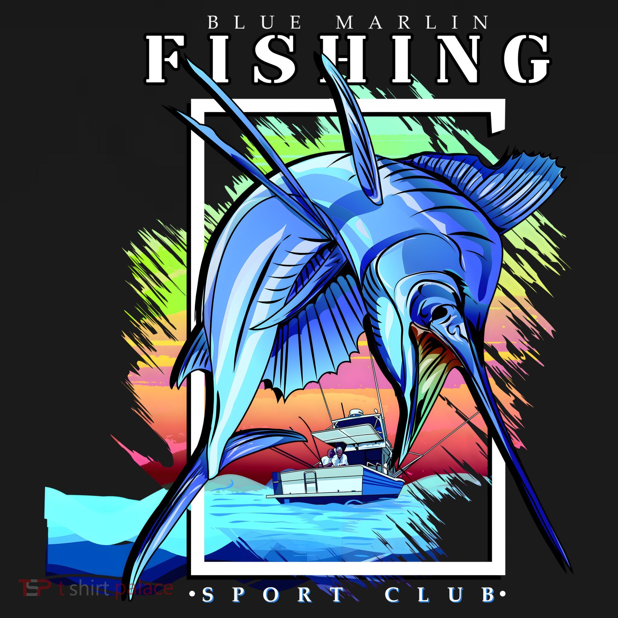 Blue Marlin Fishing Club Women's Tank Top