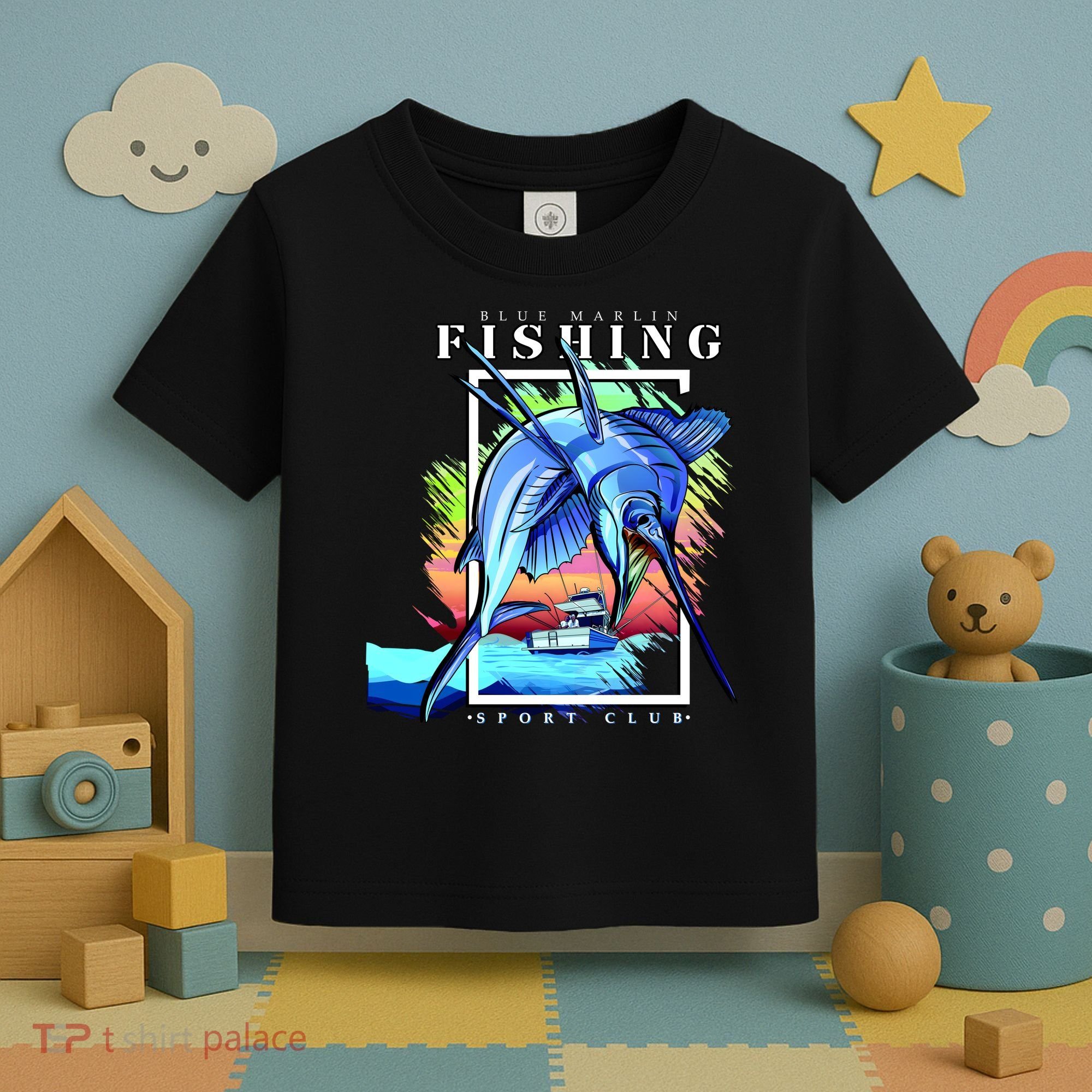 Blue Marlin Fishing Club Toddler T-Shirt
