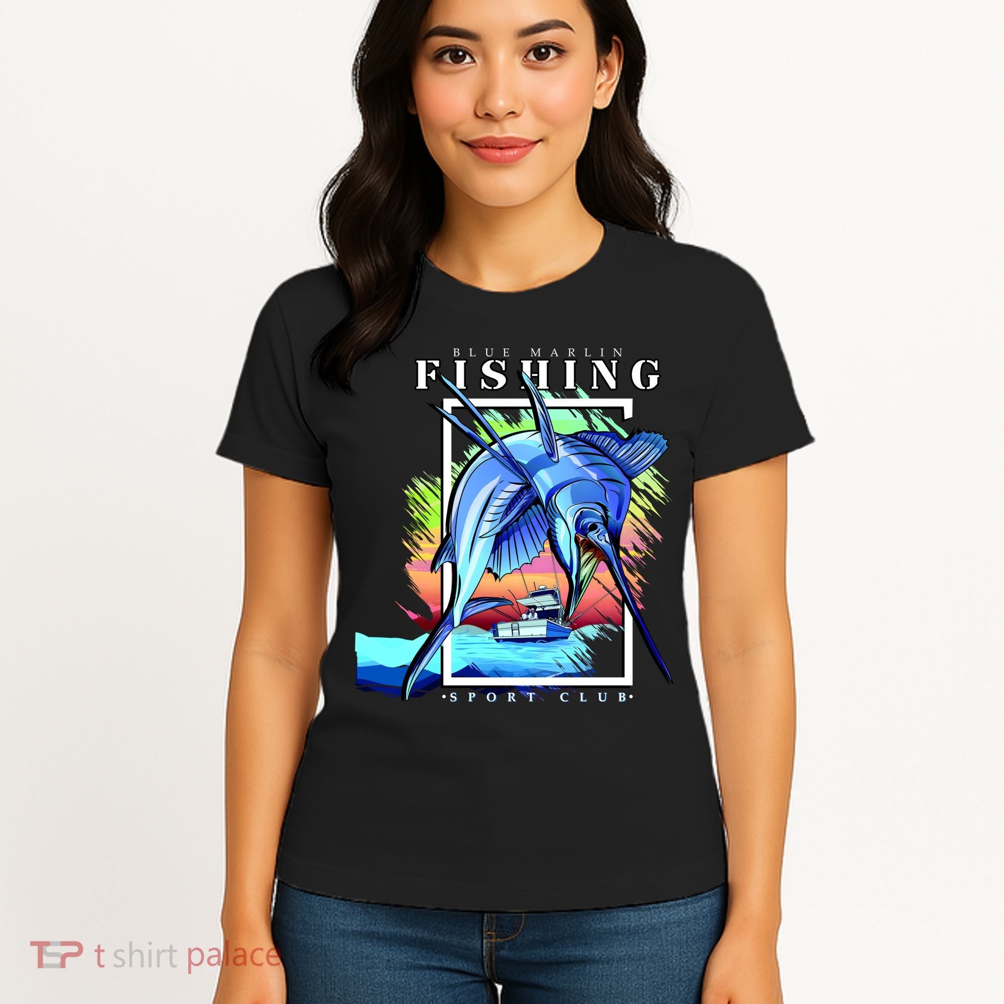 Blue Marlin Fishing Club Women's T-Shirt