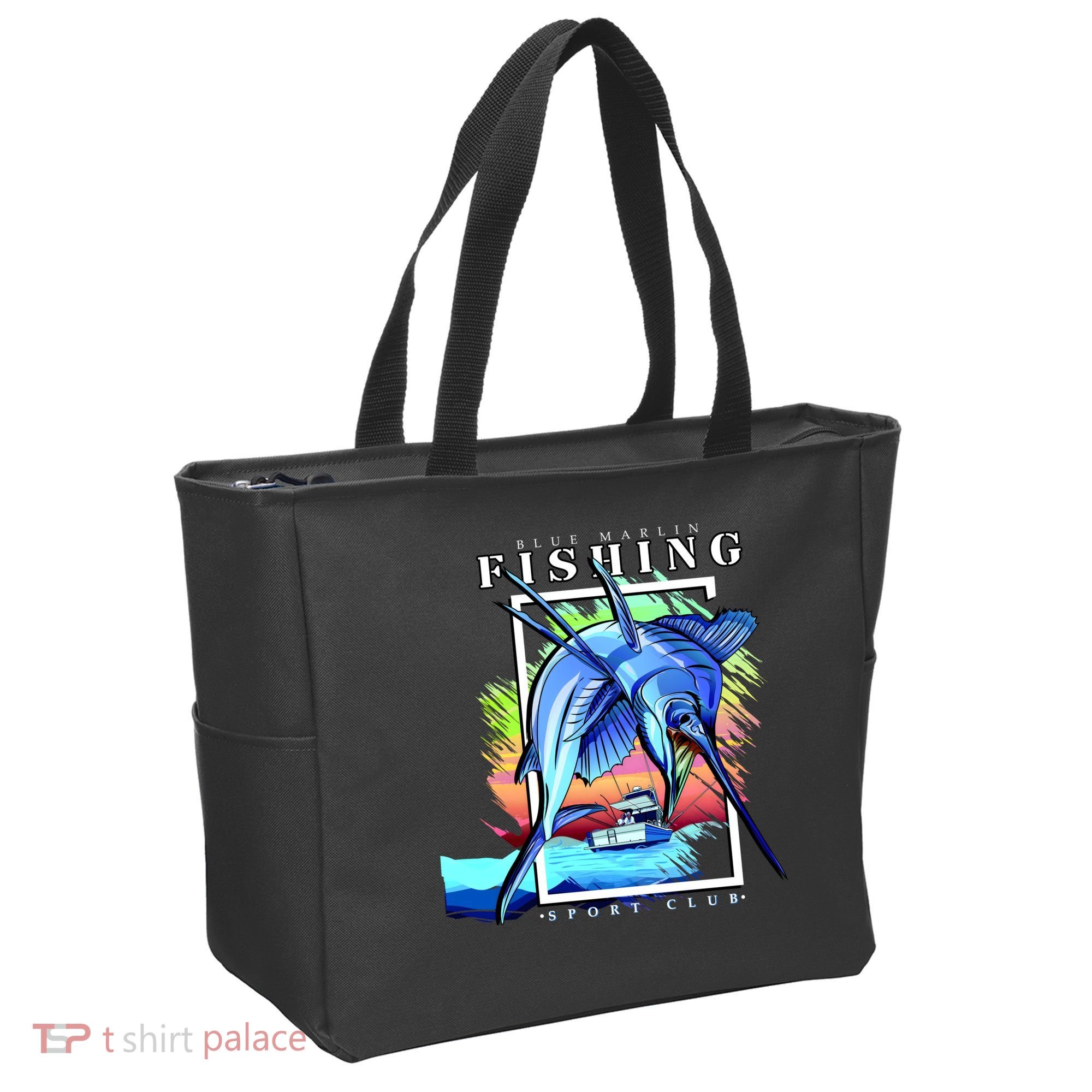 Blue Marlin Fishing Club Tote Bag