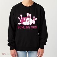 Bowling Mom Funny Gift For Bowlers Bowling Ball Gift Bowl Gift Women's Sweatshirt thumb 0