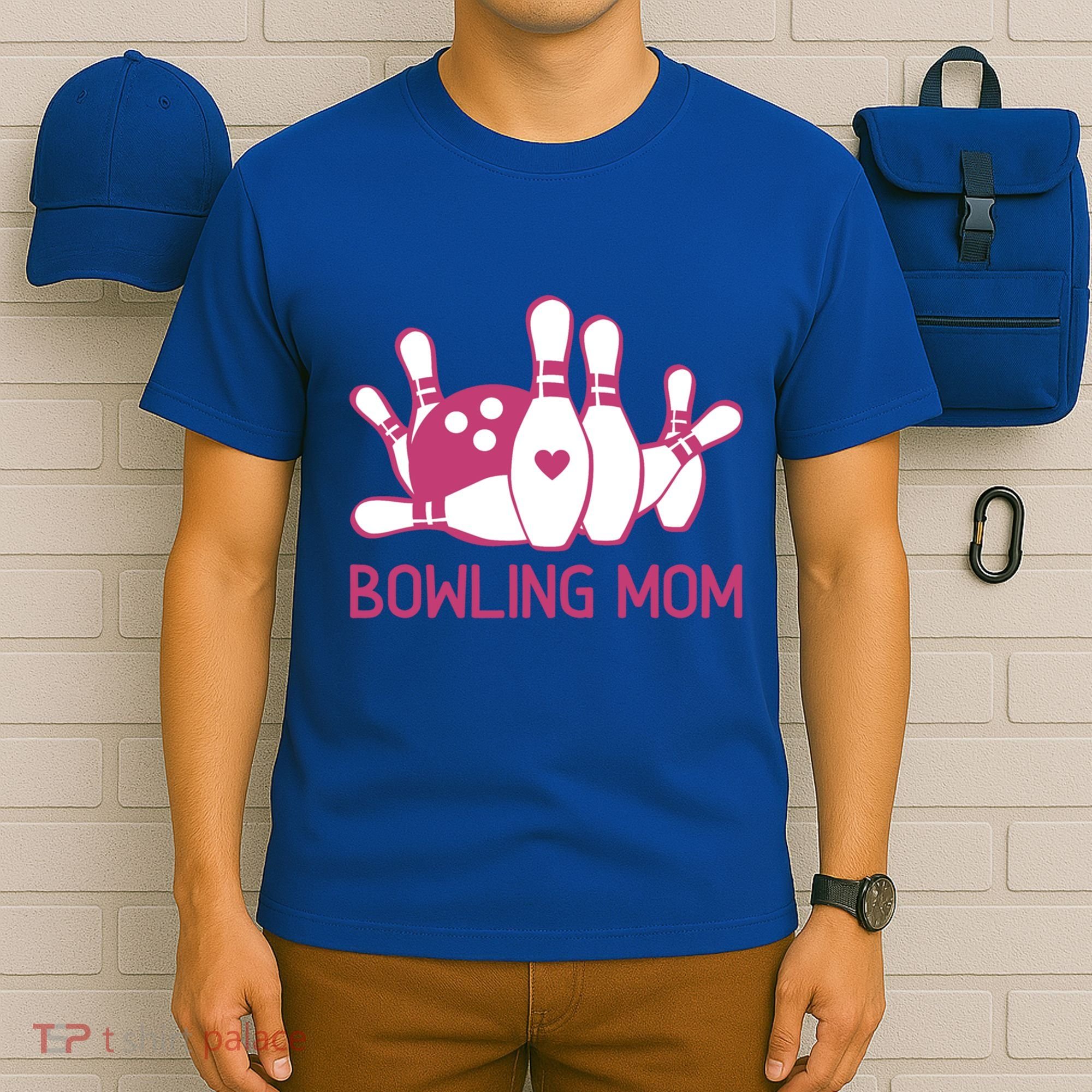 Bowling Mom Funny Gift For Bowlers Bowling Ball Gift Bowl Gift T-Shirt