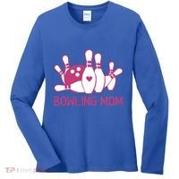 Bowling Mom Funny Gift For Bowlers Bowling Ball Gift Bowl Gift Women's Long Sleeve Shirt thumb 0