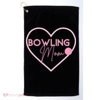Bowling Mom Gift Cute Bowling GIfts Pink Bowling Ball Golf Towel thumb 0