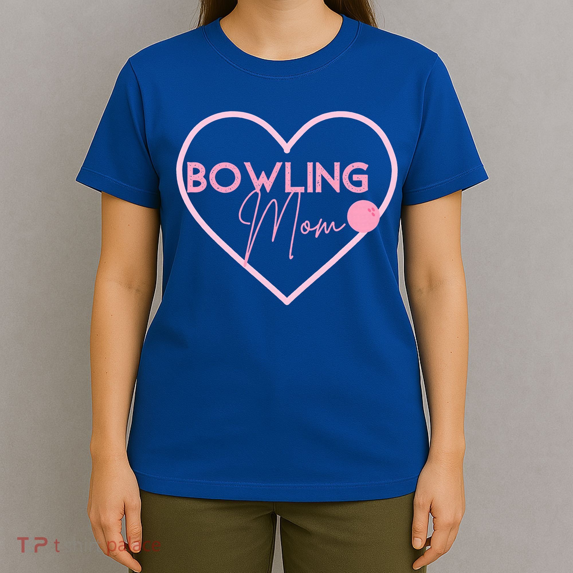 Bowling Mom Gift Cute Bowling GIfts Pink Bowling Ball T-Shirt
