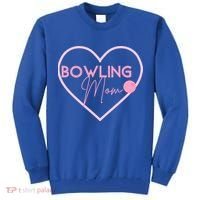Bowling Mom Gift Cute Bowling GIfts Pink Bowling Ball Tall Sweatshirt thumb 0