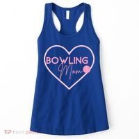 Bowling Mom Gift Cute Bowling GIfts Pink Bowling Ball Women's Tank Top thumb 0