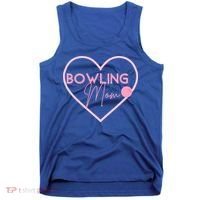 Bowling Mom Gift Cute Bowling GIfts Pink Bowling Ball Tank Top thumb 0