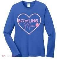 Bowling Mom Gift Cute Bowling GIfts Pink Bowling Ball Women's Long Sleeve Shirt thumb 0