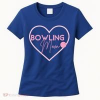 Bowling Mom Gift Cute Bowling GIfts Pink Bowling Ball Women's T-Shirt thumb 0