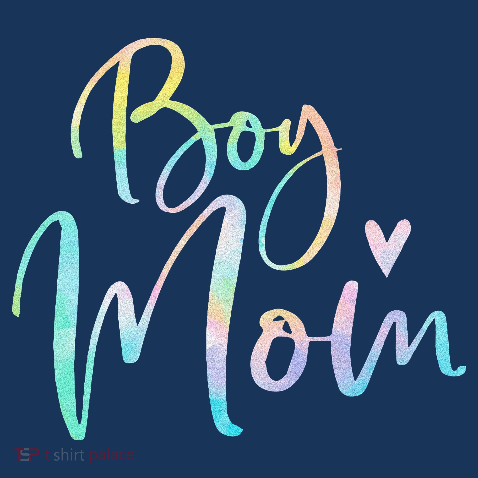 Boy Mom Gifts For Mother Mama Of Boy Tie Dye T-Shirt