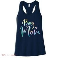 Boy Mom Gifts For Mother Mama Of Boy Tie Dye Women's Tank Top thumb 0
