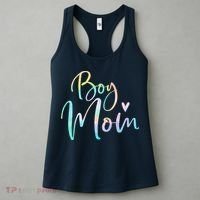 Boy Mom Gifts For Mother Mama Of Boy Tie Dye Women's Tank Top thumb 3