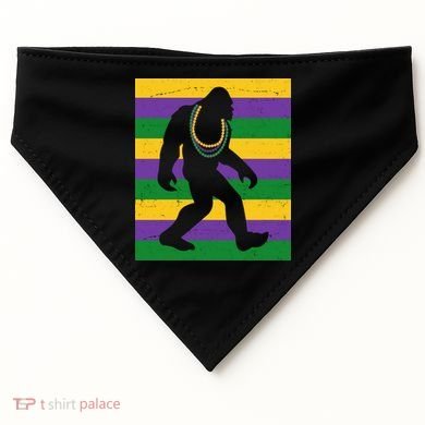 Bigfoot Mardi Gras Festive USA-Made Doggie Bandana