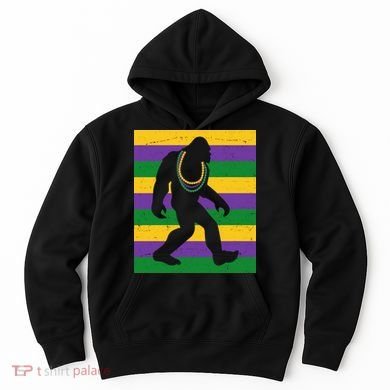 Bigfoot Mardi Gras Festive Hoodie