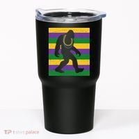 Bigfoot Mardi Gras Festive Tumbler thumb 0
