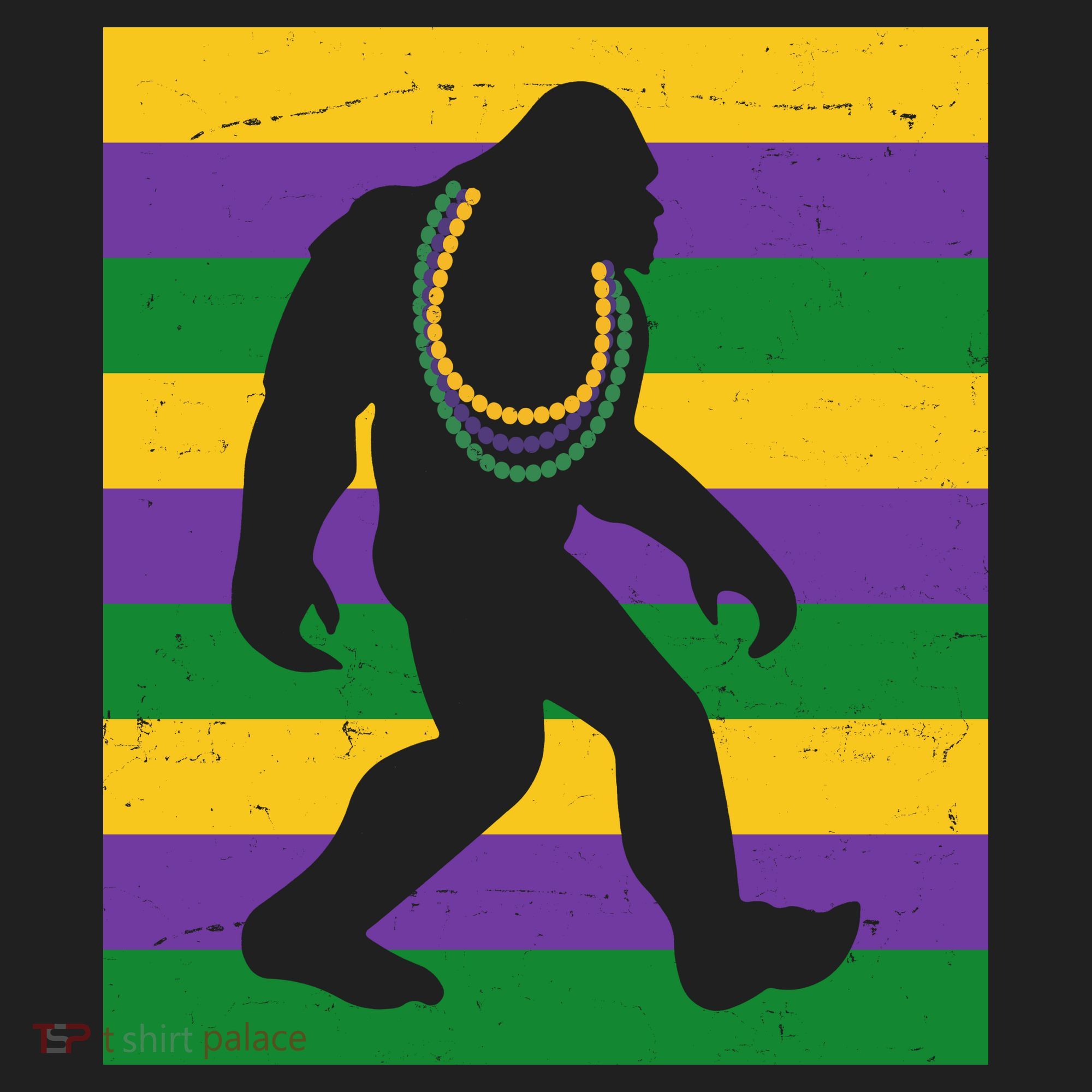Bigfoot Mardi Gras Festive Hat