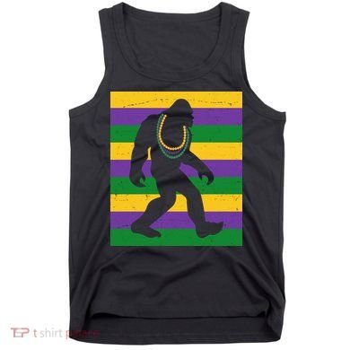 Bigfoot Mardi Gras Festive Tank Top