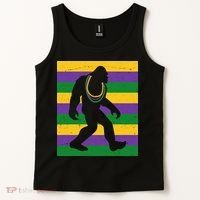 Bigfoot Mardi Gras Festive Tank Top thumb 2