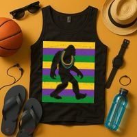 Bigfoot Mardi Gras Festive Tank Top thumb 4