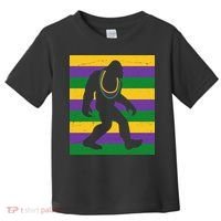 Bigfoot Mardi Gras Festive Toddler T-Shirt thumb 0