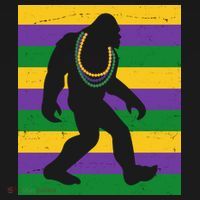 Bigfoot Mardi Gras Festive Toddler T-Shirt thumb 4