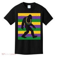 Bigfoot Mardi Gras Festive Kids T-Shirt thumb 0