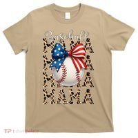 Baseball Mama Game Day Baseball USA 4th Of July Mom Mother T-Shirt thumb 0