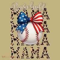 Baseball Mama Game Day Baseball USA 4th Of July Mom Mother T-Shirt thumb 7