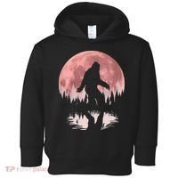 Bigfoot Moon Graphic Night Forest! Cool Sasquatch Men Women Toddler Hoodie thumb 0