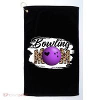 Bowling Mom Game Day Outfit Funny Mother's Day For Mom Gift Golf Towel thumb 0