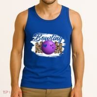 Bowling Mom Game Day Outfit Funny Mother's Day For Mom Gift Tank Top thumb 3
