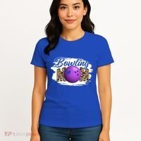 Bowling Mom Game Day Outfit Funny Mother's Day For Mom Gift Women's T-Shirt thumb 4