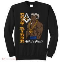 Brothers Masons Goat Rider Whos Next Masonic Funny Gift Sweatshirt thumb 0