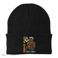 Brothers Masons Goat Rider Whos Next Masonic Funny Gift Beanie thumb 0